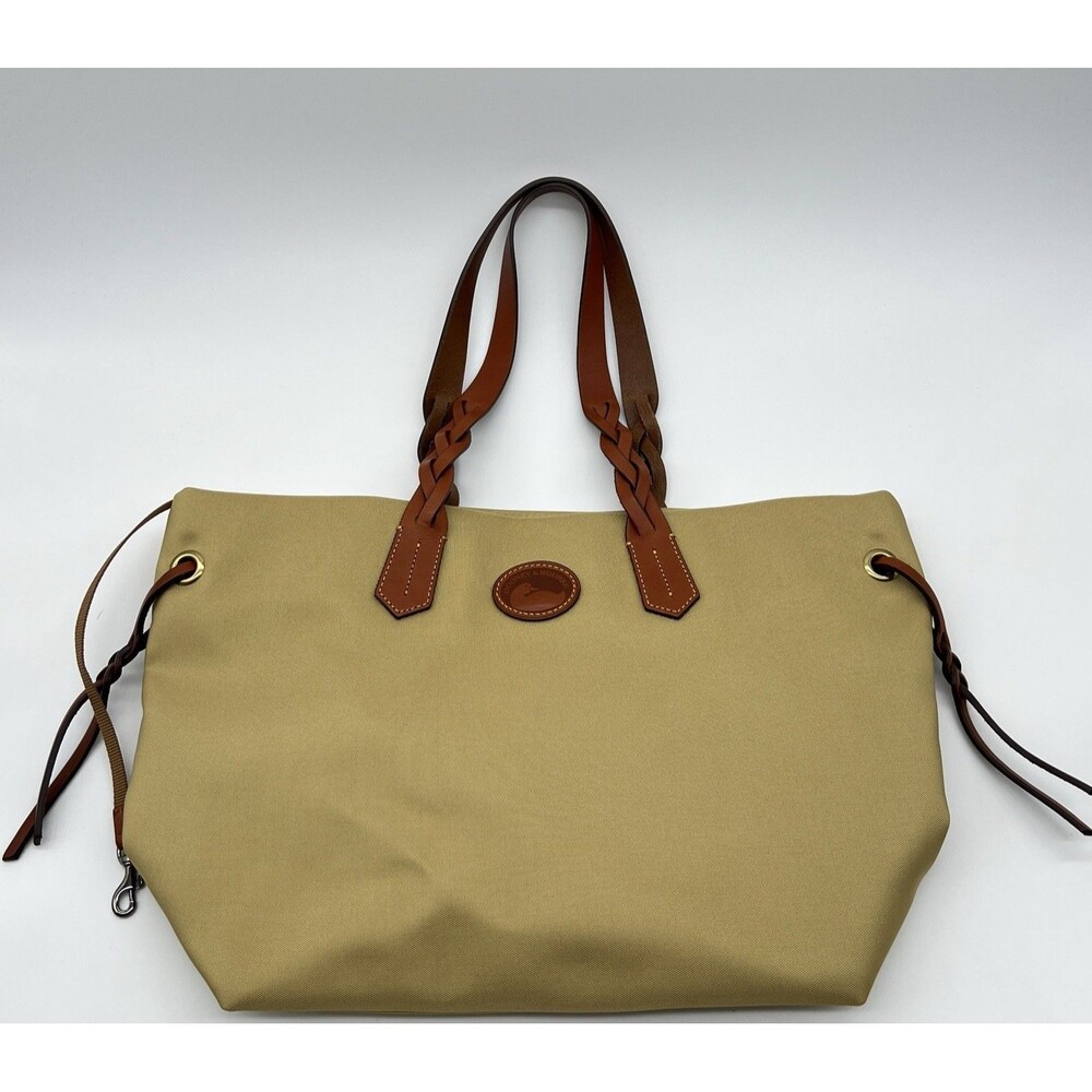 Dooney & Bourke Nylon Shopper Purse Tote Bag  khaki NWOT